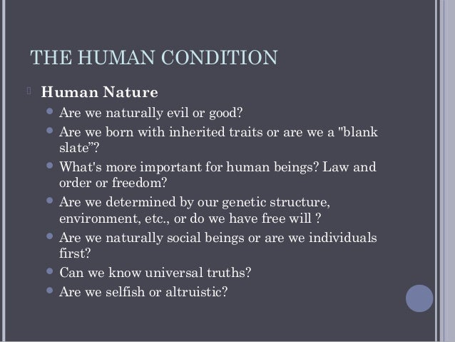 Truths Of Human Nature
